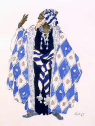 Costume design for an old man for 